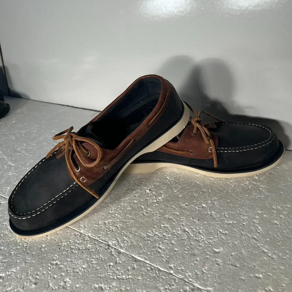 Clarks SZ10 Mens Deck Boat Shoe Leather Wardrobe Staple Preppy Academia Old $